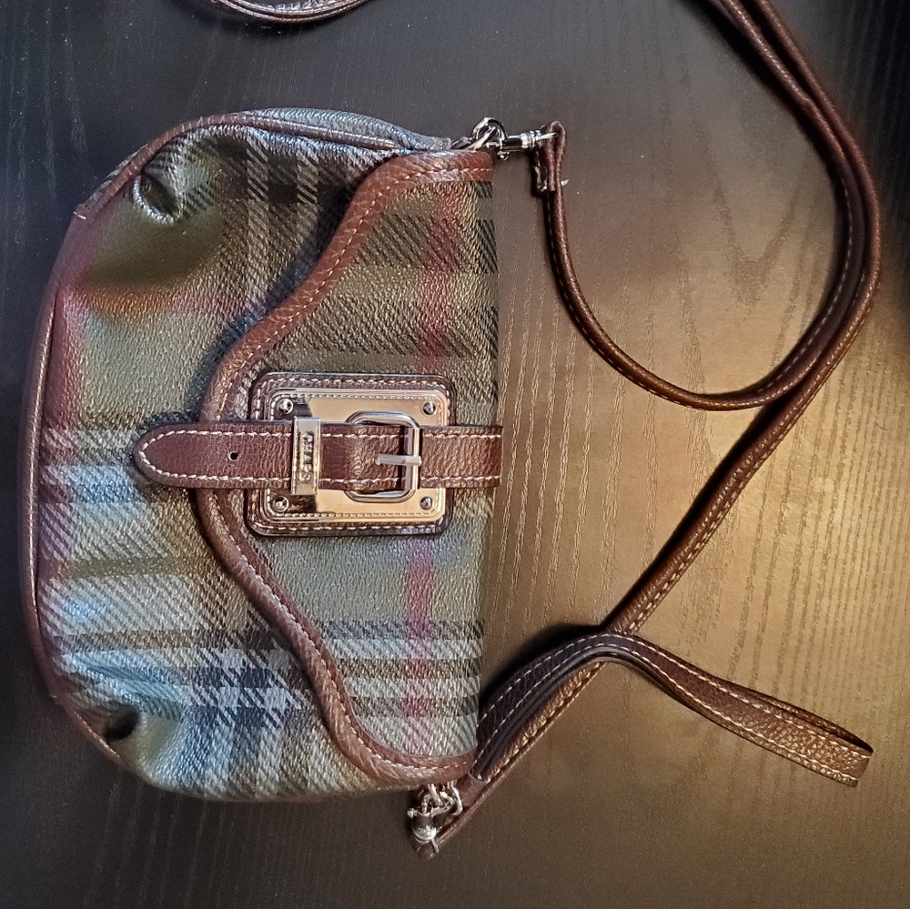 Chaps Green and Brown handbag